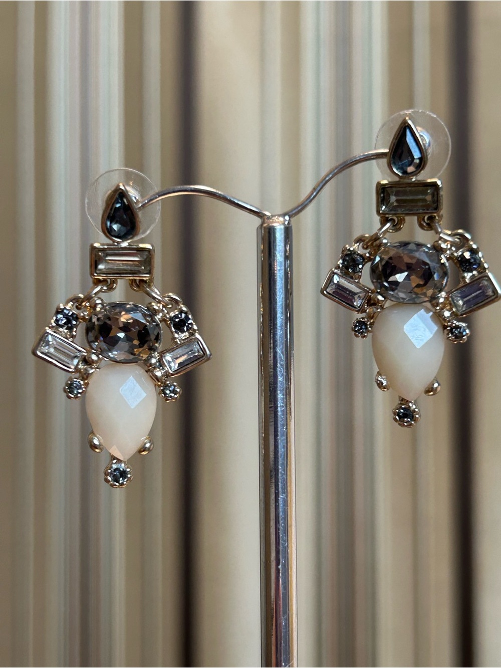 Art Deco inspired crystal earrings